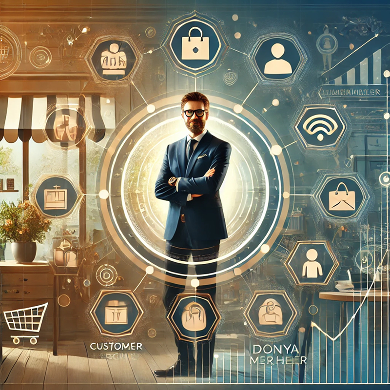 Business owners reviewing analytics